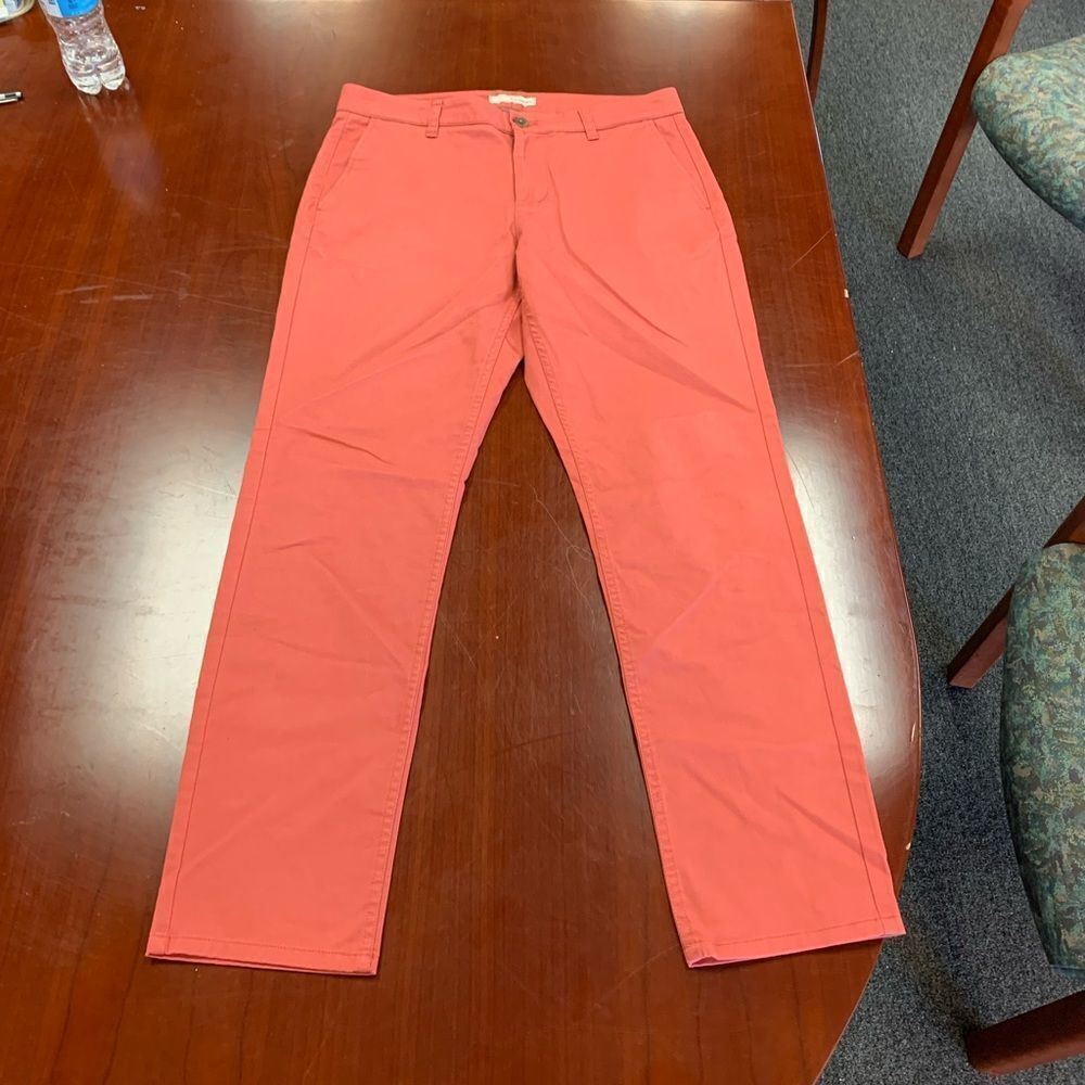 Hawker Rye Washed Red Twill Slim Pants 31/30